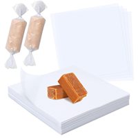 Papier ciré alimentaire coloré double face imperméable pour emballage de bonbons torsadés
