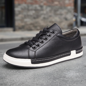 Chaussures de skateboard pour hommes, baskets de sport, tige en PU, doublure en mesh, tendance mode, semelle extérieure en caoutchouc, toutes saisons, pour la marche - Product Image 3