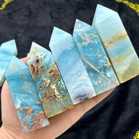 Vente en gros de cristaux d'Amazonite naturels polis sculptés en forme de tour, objets artisanaux pour la maison, les cadeaux de mariage et les cadeaux d'occasion spéciale