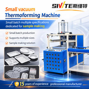 Petite <span class=keywords><strong>machine</strong></span> de thermoformage semi-automatique pour la fabrication d'échantillons de barquettes alimentaires et de blisters - Product Image 1