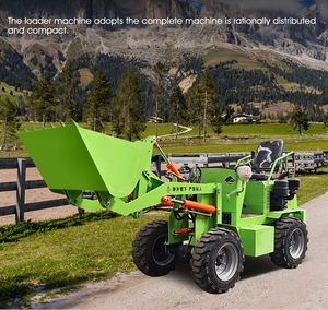 मल्टी फंक्शन छोटा डीजल लोडर आर्टिकुलेटेड मिनी व्हील लोडर 0.5 टन व्हील लोडर ग्रेपलर इलेक्ट्रिक स्टार्ट के साथ - Product Image 5