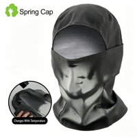 Masque de ski thermoréactif à changement de couleur, cagoule coupe-vent doublée polaire intégrale pour snowboard et moto, marque privée OEM