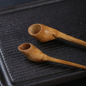 Grattoir à thé en bambou naturel fait main, style Zen, accessoires pour la cérémonie du thé Kung Fu, outil de glissement des feuilles de thé en bambou pour service à thé - Product Image 2