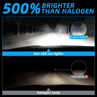 Ampoules de phares LED Canbus 60W sans erreur, taille halogène 1:1, 12V, Faros LED pour H1 H4 H7 H11 9005 9006 9012, lampes de voiture