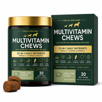 Probiotiques pour chiens à haute puissance, 1 milliard d'UFC, multivitamines sous forme de bouchées molles, 23-en-1, soutien pour l'équilibre digestif, la concentration et la vitalité