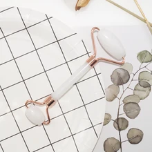 Wholesales original beauty tool white jade roller new product gua sha box face roller