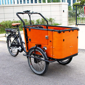 Remorque électrique standard CE E-<span class=keywords><strong>cargo</strong></span> Bike Famille Vélos <span class=keywords><strong>cargo</strong></span> à trois roues avec housse de <span class=keywords><strong>pluie</strong></span> Vélo électrique à 3 roues Sièges pour enfants et bébés - Product Image 1