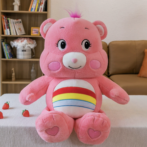 Colorful Carebears Teddy <strong>Bear</strong> <strong>Cute</strong> Embroidered Super Soft Plush Mesh Pillow Doll Animal Keychain Kids' Gifts for Valentine's Day - Product Image 2