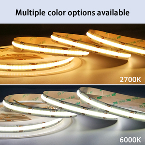 <span class=keywords><strong>3</strong></span>-MÀU thay đổi độ sáng thông minh kép CCT COB LED Strip ánh sáng DC 24V điện áp thấp linh hoạt mềm LED Strip ánh sáng với bộ điều khiển - Product Image 4
