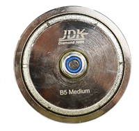 JDK B5 Diamant Main Profiler Roue Moyen Vide Brasé Routeur Bit Filetage Demi Demi Bullnose 3/16 Pouces Forme
