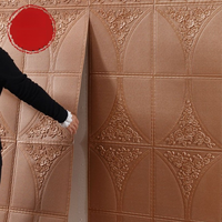 Autocollant mural 3D personnalisé en mousse XPE, imperméable, résistant aux rayures et à l'usure, décoration de chambre