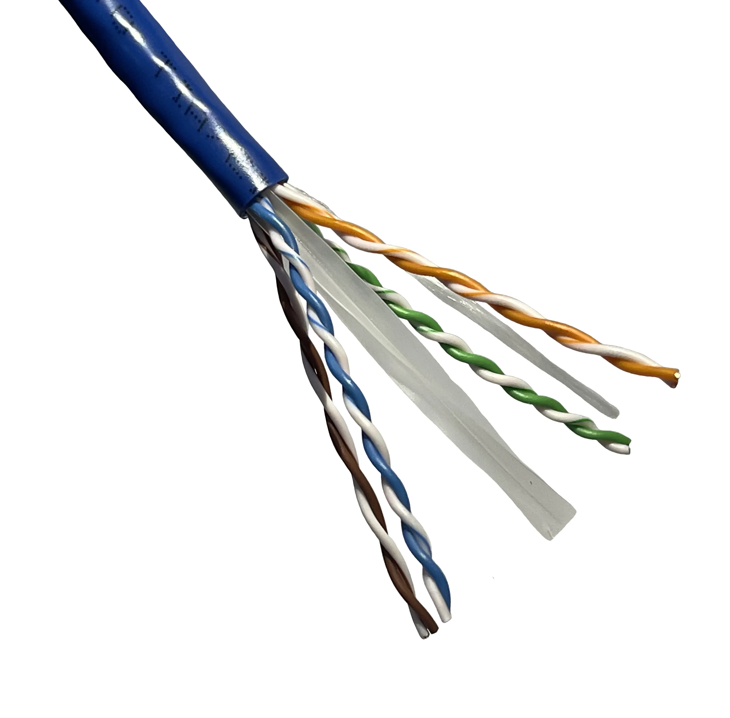 Fabrikverkauf Cat6-Netzwerkkabel 1.000 Fuß Massenware Ethernet-Kabel 100 % Festes Reines Kupfer 23 AWG 4-Paar