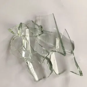 Kaca borosilikat tinggi menghancurkan kaca Cullet potongan pecah kaca