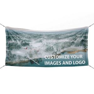 Custom Large PVC Fence Mesh Eco-Friendly Durable Advertising <b>Banner</b> Digital Print Outdoor Vinyl with Grommets for Trade Shows - Product Image 1