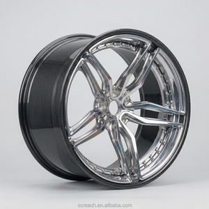 ล้อคาร์บอนไฟเบอร์ฟอร์จแบบ Staggered สำหรับรถยนต์รุ่น 3/Y Performance มอเตอร์คู่ ขนาด 19x8.5 20x10 20x10.5 5x114.3 5x120 5x112 25 มม. - Product Image 1