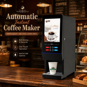 Machine à café en poudre commerciale 2 saveurs avec réfrigération, distributeur de boissons instantanées de comptoir pour <span class=keywords><strong>restaurant</strong></span> - Product Image 1