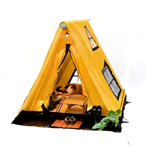 Grande tente gonflable de glamping 9 places pour camping familial en extérieur, tente familiale gonflable imperméable à montage rapide, direct usine - Product Image 1