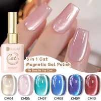 UR SUGAR 15ml Vernis Gel Cat Eye Monophase Sans Base Ni Top Coat OEM Super Brillant Effet Œil de Chat pour Nail Art