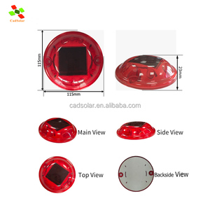 Wholesale <strong>Manufacture</strong> Flashing Led Plastic Round Waterproof Solar Lights Cat Eyes Solar <strong>Road</strong> <strong>Stud</strong> - Product Image 2