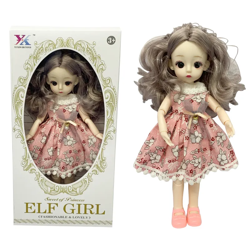 जंगम संयुक्त Vinyl के नरम बीजद गुड़िया सामान 1 जोड़ी जूते 12 इंच के लिए बीजद राजकुमारी गुड़िया लड़की