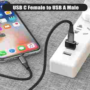 Adaptateur d'alimentation USB 3.0 a vers C Type C femelle pour ordinateur portable, téléphone portable, appareil photo - Product Image 6