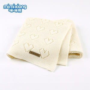 Cotton Knit <strong>Baby</strong> <strong>Blanket</strong> Heart-shaped Jacquard Newborn <strong>Baby</strong> <strong>Blanket</strong> <strong>Personalised</strong> <strong>Baby</strong> <strong>Blanket</strong> - Product Image 5