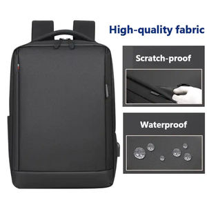 Sac à dos pour ordinateur portable personnalisé, imperméable, pour hommes d'affaires, avec port USB - Product Image 4