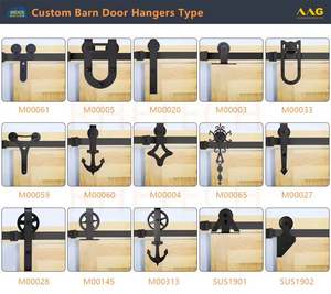 Kits de Herrajes Modernos para Puertas Correderas de Granero de Acero al Carbono - Accesorios Duraderos para Puertas Correderas de Granero para Hoteles, Apartamentos y Baños - Product Image 4