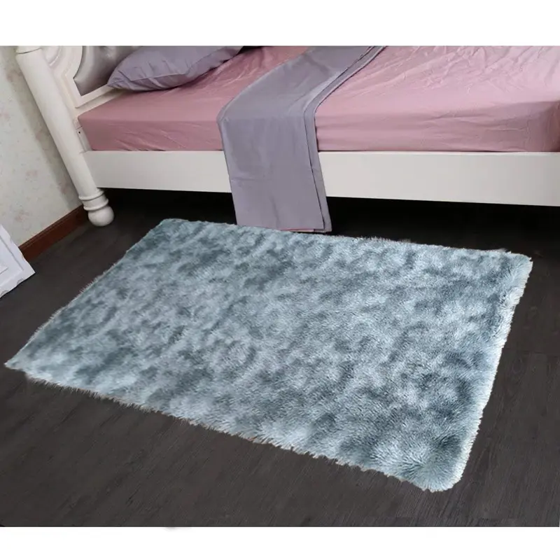 Yatak odası ev dekorasyon peluş zemin mat kalmak sıcak ile kaplı özel halı shaggy kilim