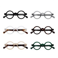 Lunettes MS 8673 TR90, style artistique rétro, monture complète, pour homme et femme, monture ronde de petite taille, optique, anti-lumière bleue.