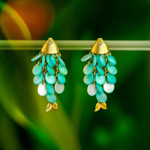 Pendientes Colgantes Bohemios S300-4009QL, Chapados en Oro, con Diseño de Animales, Concha y Aleación de Zinc, Estilo Bohemia - Product Image 3