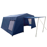 Tente Familiale Imperméable Europa en Acier avec Sac de Transport, 4-8 Personnes, Deux Chambres, Quatre Saisons, Grande Capacité, Vente Chaude