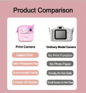 Cámara de Video Digital para Niños 1080P con Pantalla de 2.0 Pulgadas, Lente Gran Angular de 180°, Función de Grabación, Impresora Instantánea, Funciones de Zoom - Product Image 6