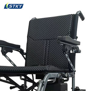 Commercio all'ingrosso Smart Controller 4 ruote da viaggio batteria al piombo leggera pieghevole in acciaio potere sedia a rotelle elettrica per disabili - Product Image 4