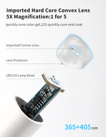 Mini lámpara de luz LED UV inalámbrica de 3W para uñas, portátil, recargable por USB para el hogar y los viajes, herramienta de Arte de Gel de uñas de plástico alimentada por batería