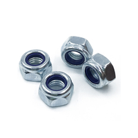 Écrou hexagonal autobloquant anti-vibration en nylon galvanisé à chaud DIN982 GB889, grade 10.9 12.9