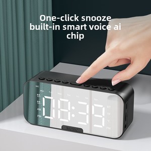 2026 GRAN OFERTA Modelo Privado Altavoz P6/G9/T1 Reloj Despertador Audio de Escritorio Tarjeta de Regalo Voz Inteligente Venta Directa de Fábrica - Product Image 3