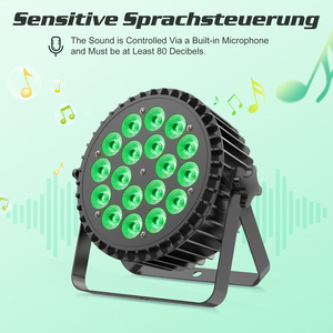 Projecteur LED PAR 4-en-1 RGBW 180W en alliage d'aluminium pour effets de scène, idéal pour discothèques, bars et DJ – Lampe PAR RGB - Product Image 5
