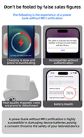 Nuevo en Caja, Banco de Energía Magnético de 5000 mAh, Banco de Energía Personalizado al por Mayor de 10000 mAh, 5000 10000 mAh para iPhone, Carga Rápida Inalámbrica