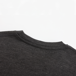 गर्मियों की लंबी आस्तीन टी शर्ट कस्टम मेरिनो ऊन उच्च गुणवत्ता वाला खेल कसरत नरम गोल गर्दन थोक मेरिनो टी शर्ट पुरुषों - Product Image 6