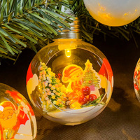 Autocollant en plastique LED personnalisé en usine avec gravure laser Père Noël Bonhomme de neige pour cadeaux promotionnels de Noël