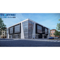 Bâtiment d'entrepôt et d'atelier en structure métallique industrielle, certifié ASTM, pour soudage et découpe, idéal pour le stockage en usine intensif
