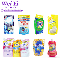 Sachet d'emballage en poudre de détergent en plastique personnalisé Sachet de détergent à lessive 500g sac de poudre de détergent