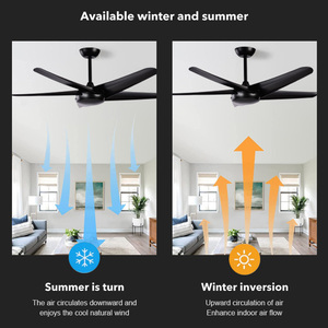 Ventilateur de plafond moderne nordique de 52 pouces avec moteur silencieux en cuivre massif, 3 pales et télécommande, vente en gros - Product Image 5
