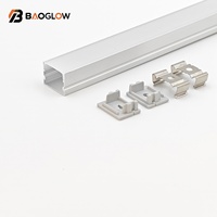 Nouveautés : Bande LED encastrée au sol 20*15 pour profilé LED de plafond en aluminium, surface personnalisable, IP67, effet néon