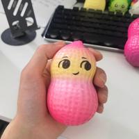 Jouet anti-stress en mousse PU en forme d'arachide à rebond lent, jouet sensoriel de bureau mignon, boîte mystère