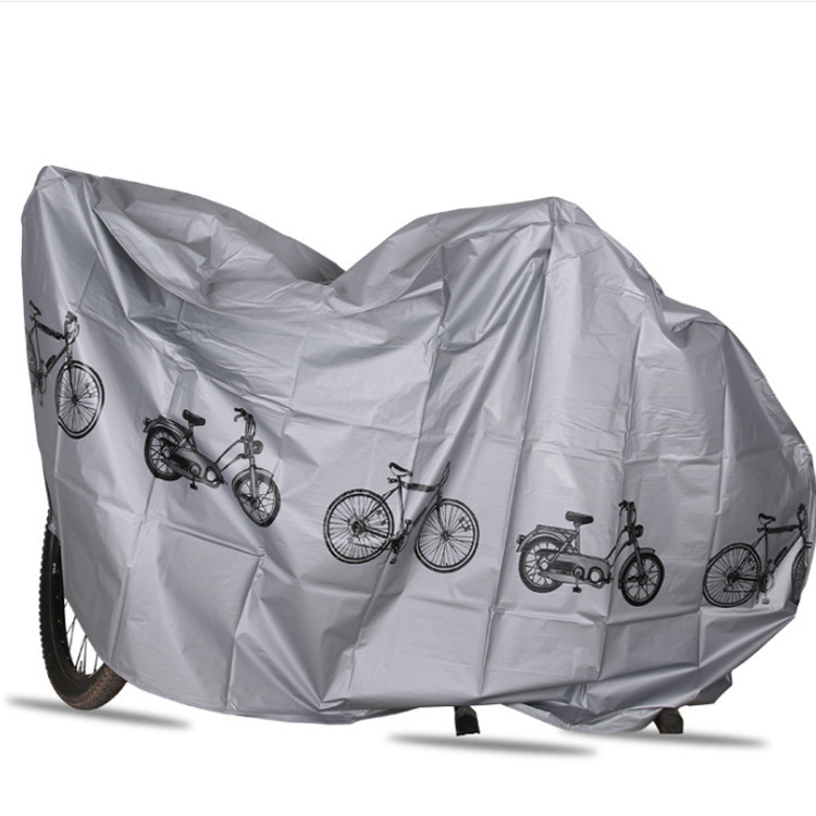 silver-gray car cover