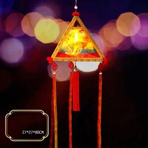 Hecho a mano ácido sulfúrico papel Led flor <span class=keywords><strong>linterna</strong></span> Diy mediados de otoño Festival linternas fiesta al por mayor - Product Image 2