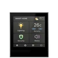 YC-SM42PM Panneau tactile mural Android 4 pouces pour contrôle intelligent, PoE, NFC, RFID en option, écran de contrôle mural de type 86