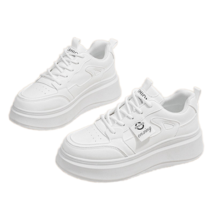 Zapatos Deportivos Transpirables Blancos para Mujer, Zapatos de Plataforma a la Moda para Caminar en Verano, Zapatos Casuales Versátiles para Primavera, Nuevos Estilos - Product Image 1
